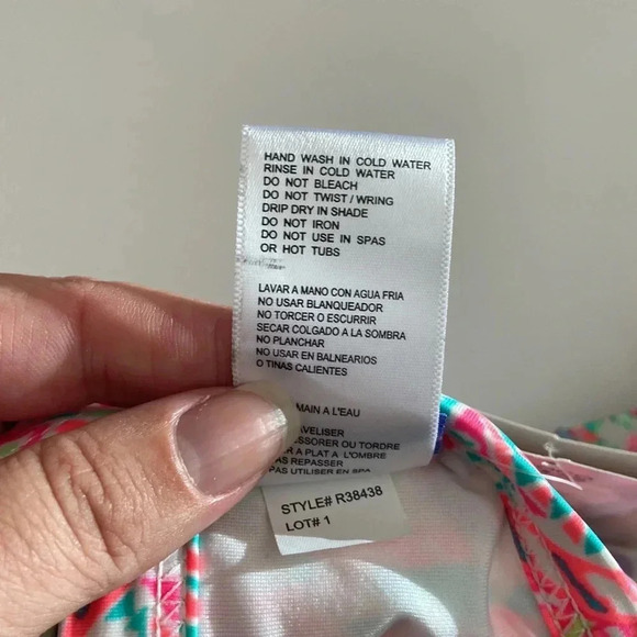 NWT Coco Rave 32 B/C halter push-up bikini top bright ruched - Picture 8 of 12